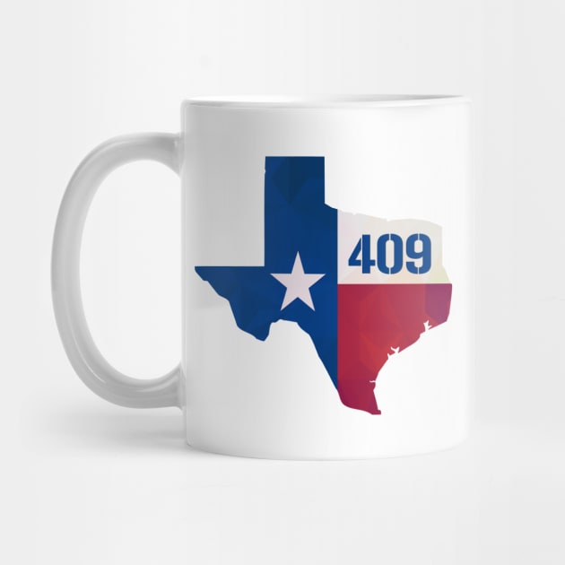 Texas USA 409 Area Code by hoopoe